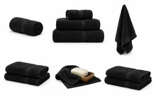 Bath Towels - Black - View 2