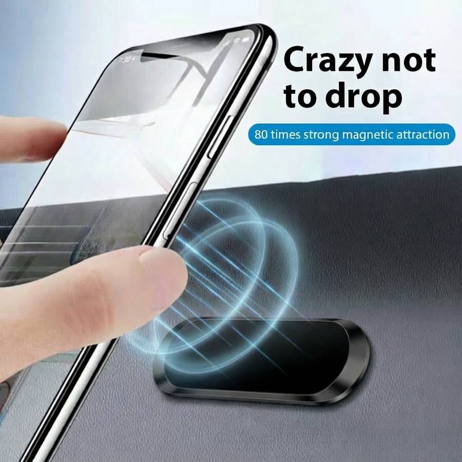 长方形磁吸手机支架，隐形粘贴式车载支架，强磁吸附，稳定防抖，超薄设计不占空间，通用型手机支架