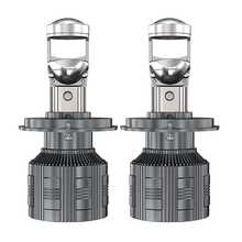 HYNBYZJ 2 piezas Lente de proyector LED Mini H7 H4 Canbus 9005 HB3 9006 HB4 H11 Faro de automóvil Lámpara Turbo Luces de proyector LED automotrices 12V - Blanco - Ver 14