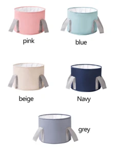 Bồn ngâm chân mini gấp gọn di động, làm từ vải nhiệt 5 lớp dày, lớp ngoài bằng canvas chống thấm nước chống mài mòn + lớp trong chống rò rỉ thân thiện với da, bền bỉ và giữ nhiệt tốt - Xem 10