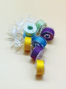 25pcs Plastic Bobbin Set, Sewing Machine Bobbins With 25 Independent Compartments, Tidy Storage, Compatible With Household Sewing Machines, Suitable For Cross-Stitch And Embroidery Thread Storage (Bobbins Only, No Thread Included) - One Box Of Bobbins (thread Not Included) - View 6