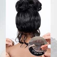 KGIFH Hidden Strap 360 Body Wave Lace Front Wigs Human Hair 250% Density 13x6 Body Wave Human Hair Wig 13x4 HD Brazilian 100% Virgin Drawstring Full Lace Wig For Women Pre Plucked With Baby Hair Natural Black Color - Natural Black - 查看 2