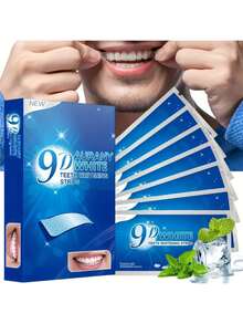 1 Box Disposable Blue Dental Floss Sticks, Portable Adult Oral Hygiene Cleaning - Blue - View 3