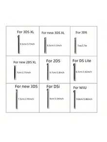 5支随机颜色触控笔，兼容2DS/DSi/3DS XL/DS Lite/3DS/New 2DS XL/WiiU/New 3DS XL游戏机，节日送礼佳品 - 查看 6