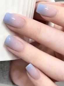 20pcs Semi-Cured Gel Nail Strips, Salon-Grade Durable, Easy To Apply And Remove, Requires UV Lamp Curing - Mauve Purple - View 6