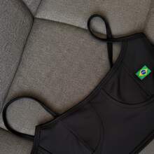 Cropped Half-Cup Top In Colors - 黑暗的 - 查看 2