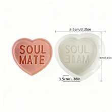 1个浪漫心形蜡烛模具，经久耐用，质地光滑，适用于制作蜡烛和肥皂，是特殊场合的礼物之选，硅胶材质，适合情人节、婚礼、母亲节、生日等场合。 - A - 查看 7