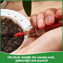 2pcs Multi-Functional Gardening Tool Set - Soil Auger, Seed Spacing Ruler, Hand Rake, Precise Planting Tools, Suitable For Farm, Garden, Nursery, Includes Seed Dispenser Injector, Portable Manual Seeder Gardening Kit - 2-piece Gardening Set - View 9