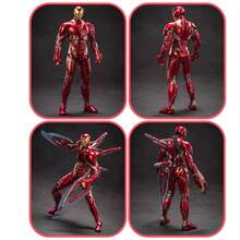 Marvel ZD Toys MK50 Iron Man Action Figure: 7-Inch Deluxe Edition Movie-Accurate Collectible Model With Nano Tech Accessories (Mark L) - Multicolor - View 6