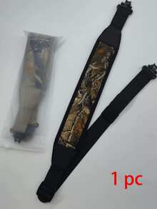 1pc Adjustable 2-Point Hunting Shooting Sling, Waterproof Camouflage Padded Shoulder Strap, Tactical Gear Swivel Hook - Multicolor - View 12