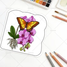 Libro para colorear con patrones asimétricos de mariposas y flores para adultos, libro de dibujo lindo para niños, regalo perfecto para fiestas y cumpleaños - Mariposas y flores - Ver 10