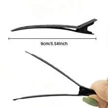 20pcs Black Metal Wire Hollow Alligator Hair Clip Hair Clip, Crocodile Clip Hair Clip, Hair Styling Fixing Clip, Suitable For Hairstyle Design, Dyeing, Silver, Styling (Unisex), Claw Clip, Hair Clip, Hair Clip, Hair Accessory, Hairpin, Summer, Holiday, Travel, Festival, Party - Black 2 - View 5