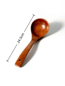 5件套/9件套/10件套耐热天然黄杨木厨房用具套装，易于清洁，时尚优雅的木制烹饪工具，包括木勺和木铲，适用于厨房、餐厅和客厅。 - 棕色 - 查看 10