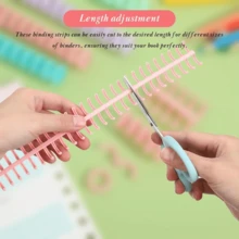 10入 A4 環形活頁夾環，DIY 30孔裝訂環，適用於紙本筆記本與相簿，可拆卸，返校學習用品 - 套裝 - 查看 4