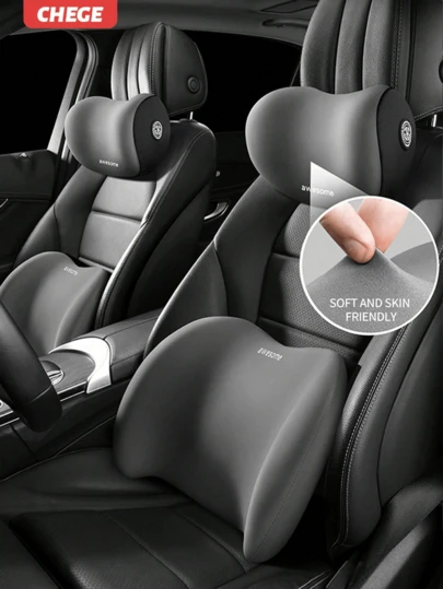 1 pieza Almohada de apoyo para el cuello del reposacabezas del coche - Almohada de apoyo para el cuello para todo el año, Juego de cojín de soporte lumbar para asiento de coche, Almohada para coche, Accesorios para coche, Regalo de cumpleaños perfecto, Regalo de vacaciones para amigos, familia y colegas