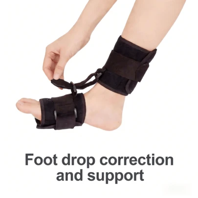 Unisex Adult Soft Foot Drop Brace, Improves Gait, Ankle Joint Support Relieves Heel Tendon Pain, Comfortable Fit For Left And Right Foot