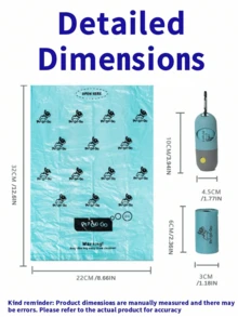 4/8 Cuộn Túi đựng chất thải cho chó, Đồ dùng cho chó, Chăm sóc chó con, Chú chó con hạnh phúc, Trang phục cho chó, Quà tặng cho mèo, Túi đựng phân để tái sử dụng | Túi đựng chất thải cho chó màu xanh dương, Cuộn túi đựng chất thải cho thú cưng, Chống rò rỉ, Chắc chắn / Siêu dày, Dễ xé / Dễ tách rời, / , Túi đựng phân chó, Túi đựng phân chó dùng một lần dày dặn bán chạy nhất với hộp đựng dạng viên nang - Nhiều màu - Xem 10