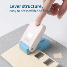 New Stamp Frame DIY Hole Punch Tool, Stamp Shaped Craft Hole Punch, Round Hole Punch, Serrated Hole Punch, Embossing Tool - Multicolor - View 6