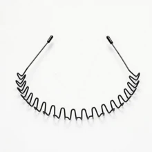 1-5pcs Minimalist Metal Wavy Hair Hoop, Facial Cleansing Headband, Wavy Hair Clip, Unisex Hair Accessory, Suitable For Men And Women - Wave Headband - View 13
