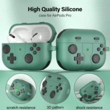 Game Thick Silicone Gaming Headphone Case + Anti-Theft Lock Compatible With Apple Pro2/Pro/4/3, Unisex Headphone Case, Fashion Headphone Case - Multicolor - View 25