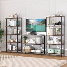 Mesa De Centro Estante Organizador Mesa Auxiliar Para SalaRepisa De Madera Estante Organizador Mesa Auxiliar 60cm - Granate - Ver 8