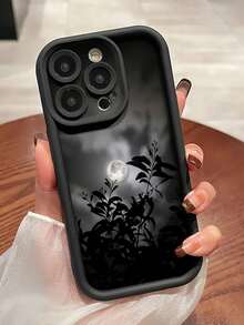 Moon1pc 黑色月光极简全包覆 TPU 防震手机壳，兼容 Apple 17、16、15、14、13、12、11 Pro Max、Air 和 Series 系列 - 彩色 - 查看 1