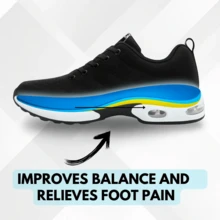 Women's Orthopedic Work Sneakers | 12-Hour Shift Shoes For Foot, Knee & Back Pain Relief, Arch Support, Non-Slip For Nurses & Service Workers - 白色 - 查看 2