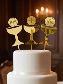 5件套复活节蛋糕装饰品 - 现代书法风格摆件，适用于生日派对、婚礼、音乐会 | 春季烘焙用品套装，厨房必备，节日礼物 - 查看 3