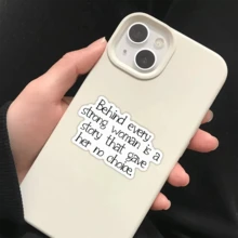 2PCS Strong Sticker, Inspirational Empowerment Decal, Quote Vinyl Sticker For Laptops, Water Bottles, Tumblers & Cars, Waterproof Motivational Sticker, Cute Fashionable Gift Idea Strong Sticker - Sticker - View 5