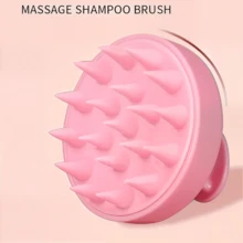 Set de 3 piezas para el cuidado del cabello: Cepillo de masaje para el cuero cabelludo de silicona, peine reutilizable y botella rociadora - Masajeador suave para el cuero cabelludo apto para todo tipo de cabello, de alta calidad, fácil de usar, peine de silicona duradero - Ver 3