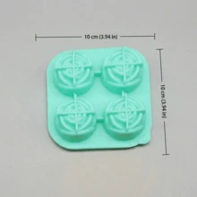 (Limited Time Offer) 1pc Baking Mold, Cake/Chocolate/Jelly/Pudding Mold With 4 Cavities, Rose Flower Ice Cube Tray With Lid, Silicone Ice Cube Tray, Suitable For Birthday Party, Gifts, Beverages, Coffee, Cocktails, Whiskey, Handmade Soap. Ice Cube Tray Can Make Soft Ice Cubes. - Multicolor - View 11