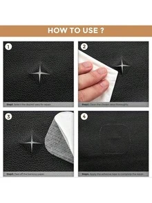 6.56ft Self Adhesive Leather Repair Patch Tape Black Brown Faux Leather Peel And Stick PU Vinyl Repair Sticker For Sofa Couch Furniture Car Seats Chairs Jackets Bags DIY Upholstery Fix - B - View 6