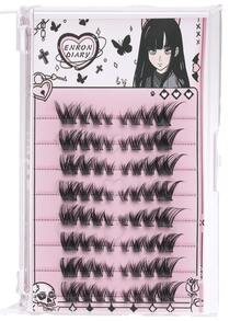64pcs Self-Adhesive False Eyelashes, Natural Appearance, C-Curl Individual Lashes, Natural & Long-Lasting, Ultra-Light & Soft, Reusable, Suitable For Daily Life, Weddings, Dates, Parties, Music Festivals, And Various Occasions - C - 查看 5