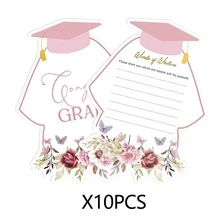2026 Graduation Greeting Card, Double-Sided High School/University Graduation Party Supplies, Blessing Card 4"X6" (Graduation Gown) - A - View 9