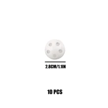 1/10/20pcs Plastic Bell Spheres Hollow Multi-Size Double-Layer Pet Balls Hamster Cat Dog Toy Jingle Bell - White - View 11