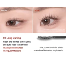 Clio キルラッシュ マスカラ 7g 4タイプ展開｜韓国コスメ アイメイク ロングカール ボリュームカール セパレート ラッシュ ロングラスティング - 01 ロングカーリング 1+1 - チェックする 2