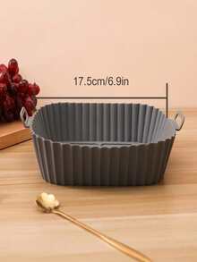 1件装，加厚大容量空气炸锅垫，烤箱垫，厨房用具，空气炸锅烤箱配件，易清洁不可折叠空气炸锅内衬篮，可重复使用食品空气炸锅烤箱配件，烘焙纸内衬替代品，可重复使用的方形硅胶空气炸锅内衬，父亲节、母亲节、圣诞节、感恩节、万圣节、情人节礼物 - 彩色 - 查看 7