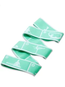 1条装弹力瑜伽阻力带，多节设计，适用于成人舞蹈训练、健身房及家庭普拉提锻炼、健身训练 - 彩色 - 查看 11