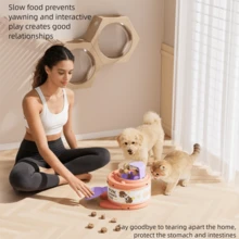 Dog Puzzle Training Toy - Interactive Feeder For Small/Medium/Large Dogs - Puppy Play - Slow Feeder Treat Dispenser - No Batteries Required - Pet Supplies - Multicolor - View 5