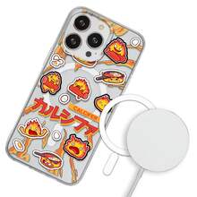 Funda Compatible con iPhóne Magsafe Klcifer Demonio de Fuego Del Hincreíble Kstillo Vagabondo Anime Ztudio Guibli Carcasa Anticaídas a Prueba De Golpes TPU. - transparente - Ver 1