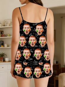 Bộ đồ ngủ nữ có thể tùy chỉnh, bộ áo hai dây in chữ có thể tùy chỉnh với ảnh, bộ đồ ngủ cá nhân hóa, đồ ngủ đôi cho chị em/bạn thân, đồ ngủ nữ, quà tặng cặp đôi, quà tặng đồ ngủ tùy chỉnh, quà tặng vui nhộn, quà tặng kỷ niệm, đồ ngủ đôi, bộ đồ ngủ tùy chỉnh, đồ ngủ ngày Valentine, quà tặng ngày lễ, quà tặng cá nhân hóa thời trang và dễ thương dành cho cô ấy - Nhiều màu - Xem 5