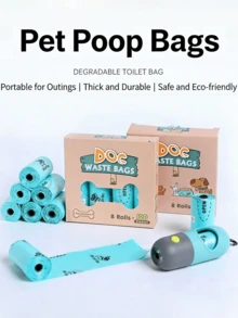 4/8 Cuộn Túi đựng chất thải cho chó, Đồ dùng cho chó, Chăm sóc chó con, Chú chó con hạnh phúc, Trang phục cho chó, Quà tặng cho mèo, Túi đựng phân để tái sử dụng | Túi đựng chất thải cho chó màu xanh dương, Cuộn túi đựng chất thải cho thú cưng, Chống rò rỉ, Chắc chắn / Siêu dày, Dễ xé / Dễ tách rời, / , Túi đựng phân chó, Túi đựng phân chó dùng một lần dày dặn bán chạy nhất với hộp đựng dạng viên nang - Nhiều màu - Xem 3