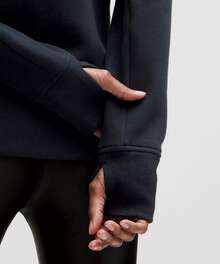 Lululemon Women's Scuba Full-Zip Hoodie Classic Hooded Jacket Fit Track Jacket Full Zip Outerwear Breathable Warm Athletic Sweatshirt With Thumbholes - 查看 4