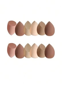 Large Random Color Makeup Sponge Eggs, Blending Beauty Sponges For Liquid, Cream And Powder Perfect Application, Multi-Color Makeup Sponges Suitable For All Skin Types, Latex-Free Dual-Use Powder Foundation, Great For Music Festivals, Gifts, Affordable - Multicolor - View 6