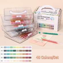 252pcs Multicolor Ballpoint Pen Set, 234 Colors, Quick-Drying Smooth Writing, Large Capacity Stackable Colored Markers 0.6mm, Ideal For Professional Art Projects - 234 Colors - View 25