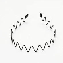 1-5pcs Minimalist Metal Wavy Hair Hoop, Facial Cleansing Headband, Wavy Hair Clip, Unisex Hair Accessory, Suitable For Men And Women - Wave Headband - View 16