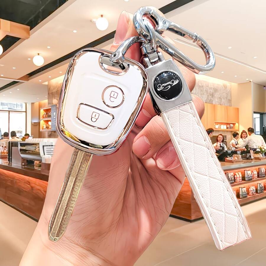 标致 206 207 307 雪铁龙 C2 礼品套装，智能可拆卸钥匙，汽车钥匙链套装（含 PU 钥匙链），智能遥控器，耐用设计，便捷钥匙袋礼品 - 均碼 - 查看 1