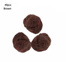 弹性发网，女士隐形发网假发帽，适用于餐饮服务、芭蕾舞发髻、睡眠、空乘人员、护士等，精细网状发髻罩网 - 棕色 - 查看 6