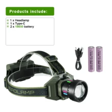 2026 Powerful Rechargeable LED Headlamp, Super Bright 30W Long Range Headlight For Camping, Hunting - Star - View 12