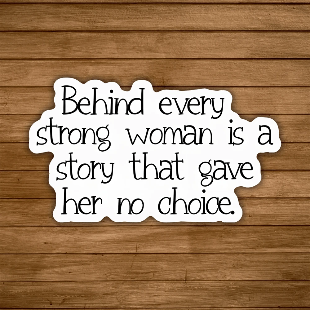 2PCS Strong Sticker, Inspirational Empowerment Decal, Quote Vinyl Sticker For Laptops, Water Bottles, Tumblers & Cars, Waterproof Motivational Sticker, Cute Fashionable Gift Idea Strong Sticker - Sticker - View 1